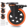 thumbnail image 1 of Ruedas Caster Wheels ENYKE de 6 pulgadas y 1360 kg, juego de 4 unidades con freno, 1 of 5