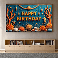 thumbnail image 5 of Underwater Themed Happy Birthday Banner Background Party Decoration Photography Prop Backdrop for Birthday Party Celebrations Kids Parties and Photo Booths, 5 of 8