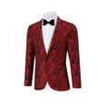 thumbnail image 2 of Men's Christmas Suit Jacket Christmas Fun Ugly Single button Holiday Print, 2 of 5