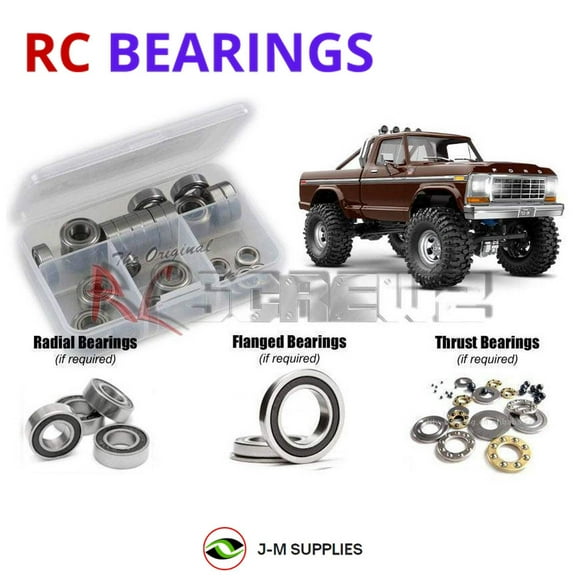 RCScrewZ Rubber Shielded Bearings tra127r for Traxxas TRX4m F150 Ranger XLT 1/18 (#97044-1) | SET