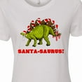 thumbnail image 4 of Inktastic Santa-saurus Christmas Dinosaur Women's T-Shirt, 4 of 5