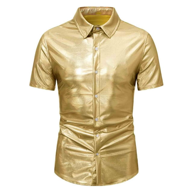 Birdeem Chemise pour Hommes, Manches Courtes, Col à Revers, Décontractée, Sportive
