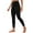 Black, variant on Landzoo Women Daily High Waist Yoga Pants Swim Pants No Pockets Workout Running Yoga Leggings For Girl Beach Outdoors Sports Swim Bottoms Breathable Sporty Casual Women's Yoga Pants