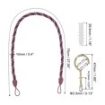 thumbnail image 2 of Uxcell Curtain Tiebacks Ropes, 4 Pack Braided Curtain Tie Backs with Screw Hooks & Bolts, Dark Purple, 2 of 6