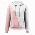 thumbnail image 2 of Kaprioy Womens Waffle Knit Cute Cat Graphic Hoodies Drawstring Pullover Sweatshirts Casual Hoodie Fall Fashion Womens Vintage Causal Long Sleeve Hoodie Pullover Sweatshirt With Pockets Tops, 2 of 2