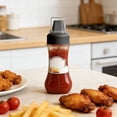 thumbnail image 2 of TIELUTT Kitchen Condiment Bottle for Cooking Vinegar and Leak Proof Design with Precision Control Spout Glass Containers with Lids Bottle Caps with Airtight Glass Amber Clear Small with Container, 2 of 5
