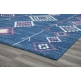 thumbnail image 4 of Soleil BR15H Native Navy Tribal Moroccan blue Area Rug, 2'x8', 4 of 9