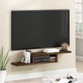 thumbnail image 2 of Furinno Indo Wall Mounted Floating Media Console, 47 Inch, Columbia Walnut, 2 of 6