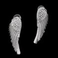 thumbnail image 4 of Aretes de mujer con colgantes en apariencia de ángel en cristal brillante, 4 of 9