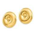 thumbnail image 2 of Primal Gold 14 Karat Yellow Gold Polished Round Fancy Earring Jackets, 2 of 3