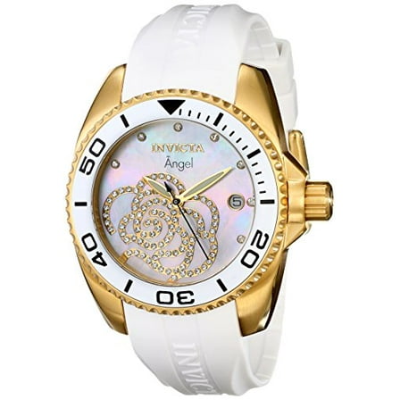 Invicta Women's 0488 Angel Analog Swiss Quartz White Watch [Watch] Invicta