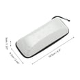 thumbnail image 4 of Estuche para gafas de diseño con cremallera de 1 pieza, duradero, almacenamiento de gafas, blanco, 4 of 5