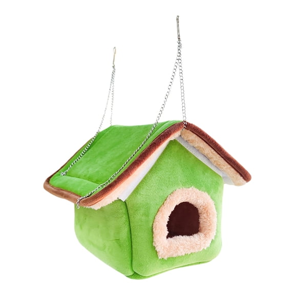 Warm Parrots House Plush Bird Cage Accessory Removable Liner Quickly Installation For Various Climates