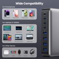 thumbnail image 3 of Estación de carga GKUTW USB C 200 W GaN III de 8 puertos para MacBook, 3 of 7