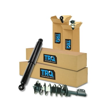 TRQ Front and Rear Complete Strut Assembly & Shock Absorber Kit Complete Strut & Coil Spring Assembly Fits Select 2005-2006 Chevrolet Equinox 2006 Pontiac Torrent