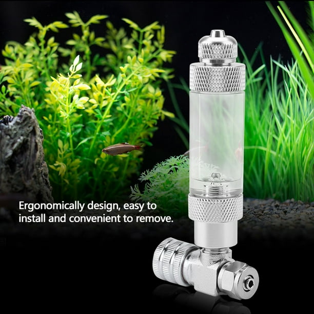 Aquarium CO2 Check Valve, Aquarium System CO2 Regulator Stainless Steel Single / Dual Head Micro