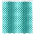thumbnail image 3 of Ambesonne Seahorse Shower Curtain, Silhouette Aquarium, 69"Wx75"L, Sky Blue and White, 3 of 3
