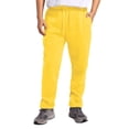 thumbnail image 5 of Mens Casual Pants Solid Color Soft Comfy Loose Straight Leg Thick Warm Trousers with Pockets Sports Running Elastic Waist Winter Mens Dress Slacks Yellow XL, 5 of 5
