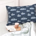 thumbnail image 4 of Kdxio Cotton Pillow Cases 14"x20" Pillowcases,Soft and Breathable Bedroom Pillow Cases-Submarine With Periscope-No Pillow Core, 4 of 5