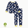 thumbnail image 2 of PatPat Pajamas Set Toddler Girls Clothes Viscose from Bamboo Snug Fit Pjs Graphic Top & Pants Kids 2-Piece Sleepwear Sets, Deep Blue, 2T, 2 of 13