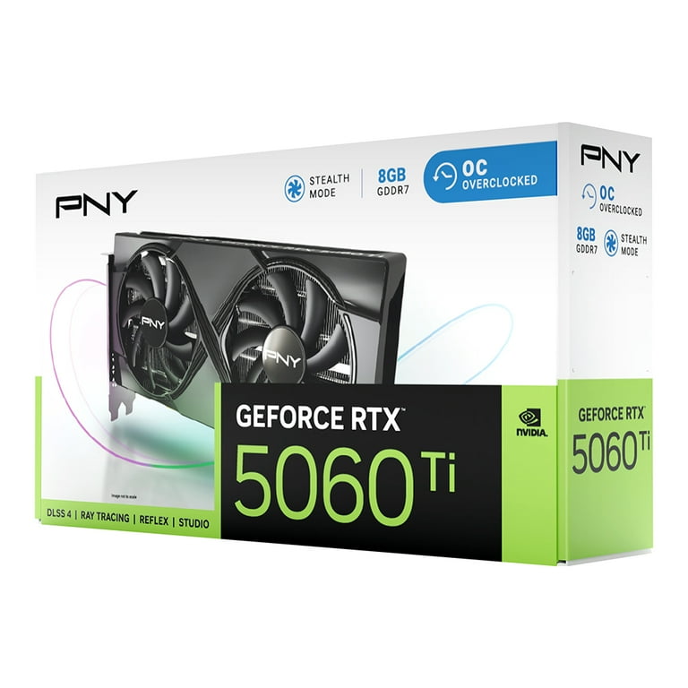 PNY NVIDIA GeForce RTX™ 5060 Ti OC Dual Fan, Graphics Card