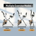 thumbnail image 6 of leikefitness Folding Stationary Bike Recumbent Exercise Bike w/Arm Resistance Bands-Pulse Sensor-LCD Monitor and Easy to Assemble Indoor Cycling Bike 2280, 6 of 8