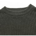 thumbnail image 6 of Styles I Love Unisex Baby Toddler Boys Girls Knitted Crewneck Long Sleeve Solid Pullover Sweater Autumn Winter Cozy Top (Olive, 6 Months), 6 of 6