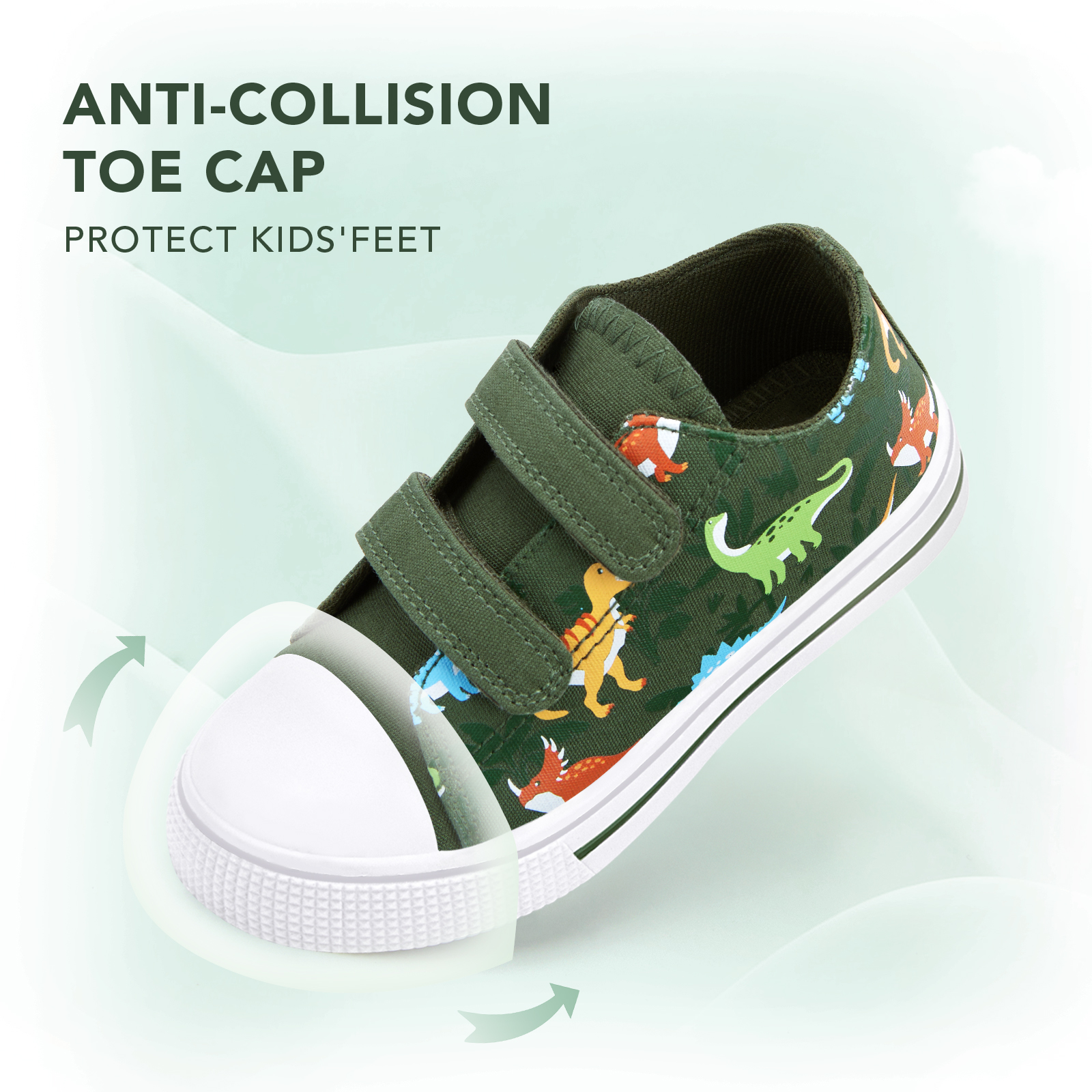 EUXTERPA Toddler Dinosaur Canvas Sneakers photo 2