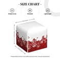 thumbnail image 4 of Cauagu Winter Christmas Snowflake Print Tissue Box Cover,Leather Square Holder - Decorative Holder/Organizer for Bathroom, Night Stands, Office Desk & Car 5"X5"X5", 4 of 7
