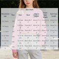 thumbnail image 4 of Dzrciro Kids Girls off the Shoulder Sweatshirt, Long Sleeve Cute Printed Asymmetrical Crop Tops, Lightweight Fashion Pullover Sweatshirts 5-15 Years, 4 of 9