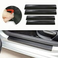 thumbnail image 3 of Walbest 4Pcs/Set Carbon Fiber Auto Car Door Sill Stickers Anti-Scratch Protection Cover Universal, 3 of 7