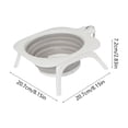 thumbnail image 4 of FEOLGEHLY Slow Feed Collapsible Silicone Dog Bowl, Non Skid Portable Travel Neck Care Pet Feeding Bowl Outdoor Food Water Bowl for Small Dogs and Indoor Cats Travel Pet Supplies, 4 of 6