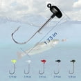 thumbnail image 4 of Bombrooster Bright Colored Mushroom Head Jigs, 25-Pack Weedless Ned Rigs for Bass - 1/8oz, 3/16oz, 1/4oz Sizes, 4 of 8