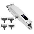 thumbnail image 1 of Hair Grooming Set, Electric Hair Cutting Set Silver LED Display Rechargeable With Guide Comb For Salon, 1 of 8