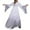 White, variant on Njagoc3 Womens Long Sleeve Fairy Maxi Dress, Ombre Design, Fantasy Cosplay & Halloween Costume