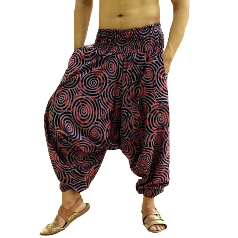 Incerun - Men's Indian Alibaba Baggy Harem Trousers Floral Printed Yoga ...