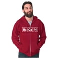 thumbnail image 5 of Bacon Meat Lover Sweats Carnivore Zip Up Hoodie Men's Women's Brisco Brands 2X, 5 of 6