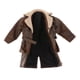 thumbnail image 1 of Prendas de abrigo de cuero PU a escala 1:12, abrigo de figura masculina, accesorios de disfraz, traje de en miniatura con solapa para, 1 of 9