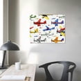 thumbnail image 4 of Orinice Airplanes Fine Art Aesthetic Poster & Print Wall Painting for Home Decor 16x12in, 4 of 6