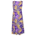thumbnail image 5 of Sexlip Womens Tropical Print Mini Dress V Neck Design Lightweight Fabric Relaxed Silhouette for Beach Days Yellow XXXXXL, 5 of 5