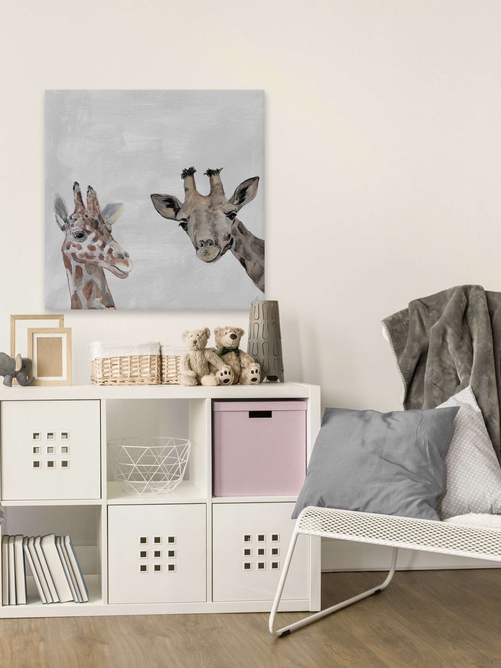Marmont Hill The Giraffes Canvas Wall Art