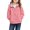 Pink, variant on Kids Full Zip Fleece Jacket with Stand Collar and Elastic Cuffs for Boys and Girls Suitable for Daily Wear School Outdoor Activities