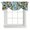 Yellow Blue SeaGreen, variant on Tie Up Valances for Windows, Lemon Flowers Adjustable Valance Curtains Window Treatment for Living Room, Country Bird Plant Watercolor Blue Summer Rod Pocket Kitchen Curtains & Drapes 54x18 Inch