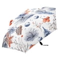 thumbnail image 4 of Compact Sun Umbrella Windproof Travel Umbrellas for Rain Strong Portable UV Protection Pine Cones Trees Leaves., 4 of 8