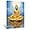 Golden Buddha Statue Sitting on Lotus Picture - 1, variant on ZHONGYUTONG Golden Buddha Painting Buddha Statue Sitting on Lotus Flower Wall Art Zen Picture Meditation Canvas Artwork Spa Prints for Spiritual Buddhism Prayer Room (12.00" x 18.00")