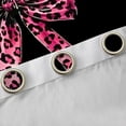 thumbnail image 4 of Homewish Cheetah Leopard Print Black Out Curtains, Chic Black Pink Ribbon Curtains Pack of 2 (42x63 Each), Fashion Princess Style Bedroom Curtains, Living Room Curtains Decor, 4 of 6