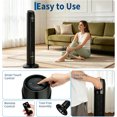 thumbnail image 5 of Memoryfield 36" Tower Fan, 3 Speeds & 4 Modes, 60° Oscillating Standing Fan, Black, 5 of 8