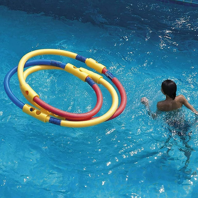 CNMF 3 Pcs Swimming Pole Connector EPE 2 Cross Holes Swimming Noodle Connector Pool Noodle Swimming Noodle Foam Stick Connector