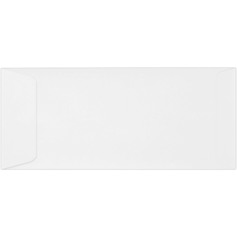 LUXPaper #10 Open End Envelopes w/Peel & Press, 4 1/8 x 9 1/2, Bright White, 250/Pack