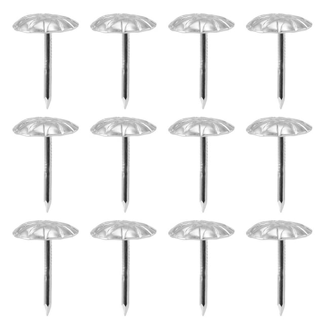COOPHYA 500Pcs Decorative Upholstery Tacks for Securing Documents in Antique Style Silver Iron
